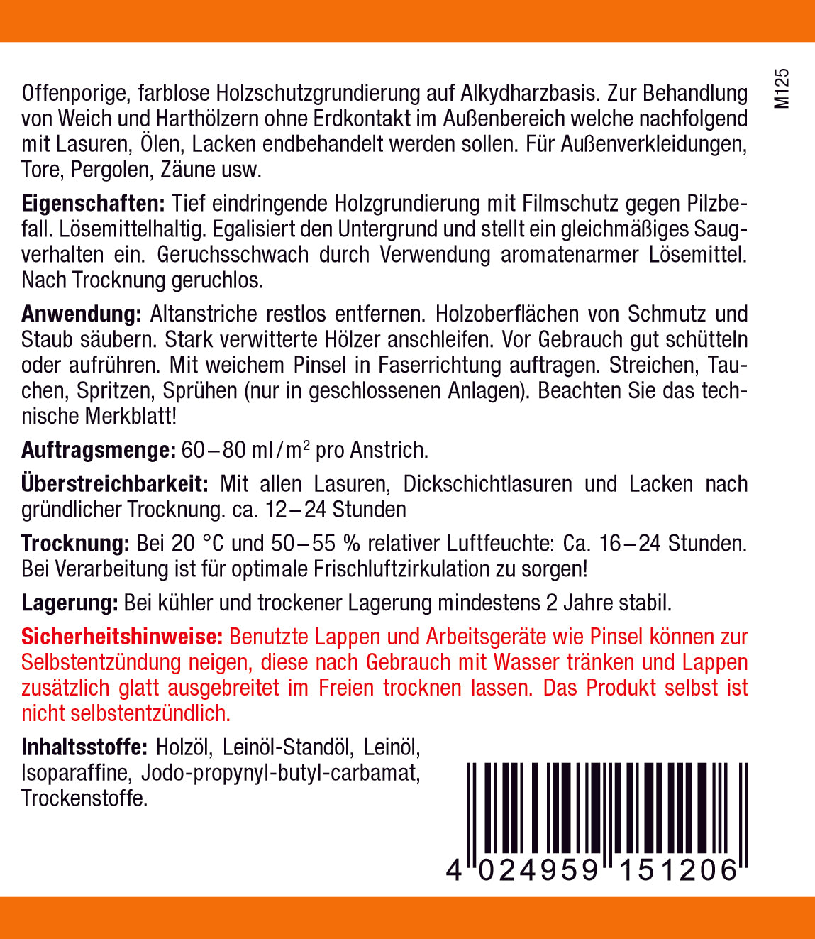 Asuso Holzimprägnieröl farblos - Biozidkonform 2025