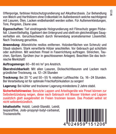 Asuso Holzimprägnieröl farblos - Biozidkonform 2025